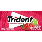 Trident Island Berry Lime Flavor Sugar Free Gum X 14 Soft Gum