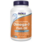 Now Foods Omega-3 Fish Oil, Molecularly Distilled 200 Softgels