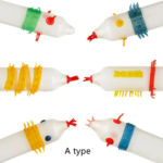 Spike Shape Fun A Type Red Condom - 1 Condom