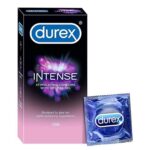Durex Intense Stimulating With Desirex Gel Dotted and Ribbed Condom - 10Pcs Pack