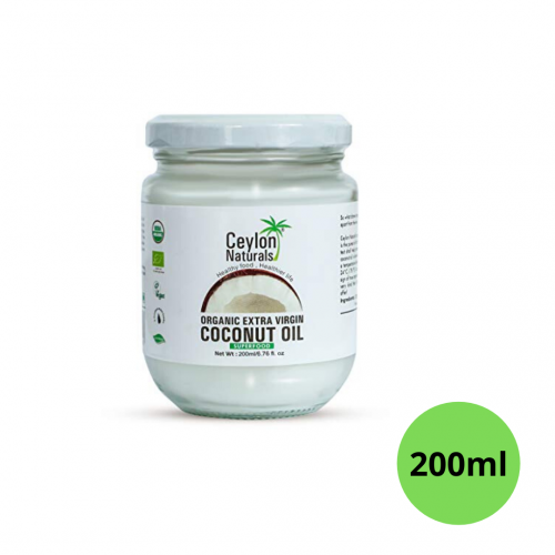 4796016860184-e1624218790368.png Ceylon Naturals Organic Extra Virgin Coconut Oil 200ml - Image 1